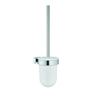 Grohe Ensemble brosse WC Essentials Cube mural, fixation cachée, chrome