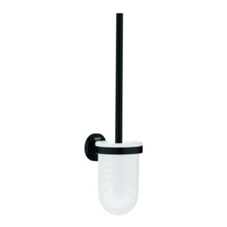 Grohe Ensemble brosse WC Essentials mural, fixation incluse, noir mat