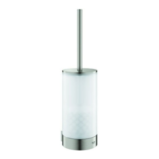 Grohe Ensemble brosse WC Selection, fixation murale, supersteel