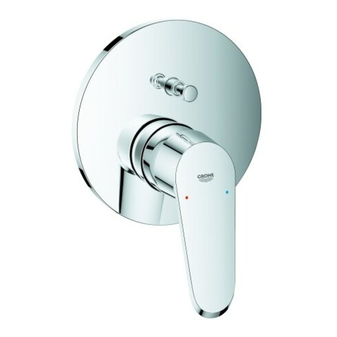 Grohe Ensemble complet Eurodisc Cosmopolitan chrome, robinet baignoire encastré