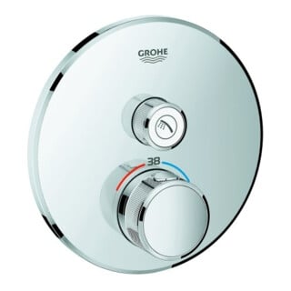 Grohe Ensemble complet Grohtherm Smartcontrol chr, rd, Thermostat encastré, 1 vanne d'arrêt