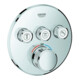 Grohe Ensemble complet Grohtherm Smartcontrol chr, rd, thermostat encastré, 3 vannes d'arrêt-1