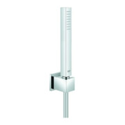 Grohe Ensemble de douche Euphoria Cube Stick chromé, avec support mural, 1 jet, sans limiteur