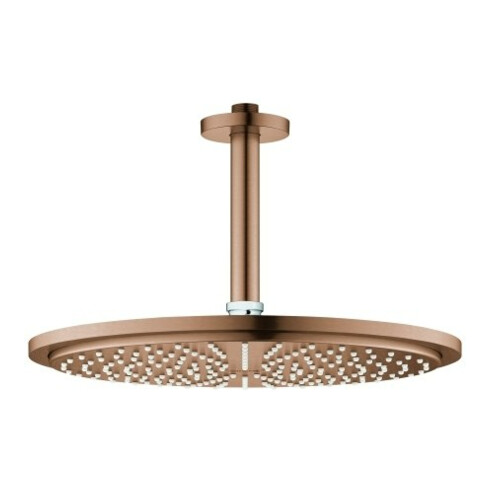 Grohe Ensemble de pommeau de douche Rainshower C 310 plafond 14,2 cm, warm sunset brossé