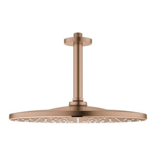 Grohe Ensemble de pommeau de douche Rainshower Mono 310 mm, sortie plafond 14,2 cm, sunset brossé
