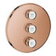Grohe Ensemble prêt à poser Grohtherm Smartcontrol warm sunset, rond, valve encastrée 3 voies-1