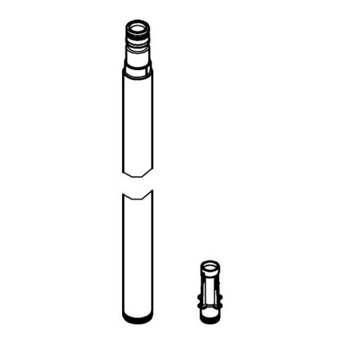 Grohe Ersatz-Brauserohr 15cm länger als Originalrohr, chrom