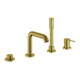 Grohe Essence 4 trous Mitigeur baignoire cool sunrise brossé-1