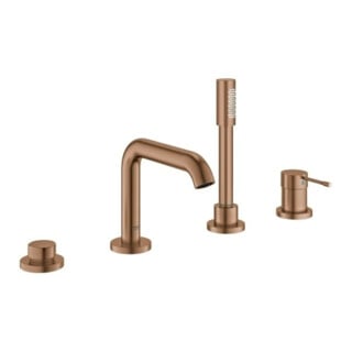 Grohe Essence 4 trous mitigeur bain combinaison warm sunset brossé