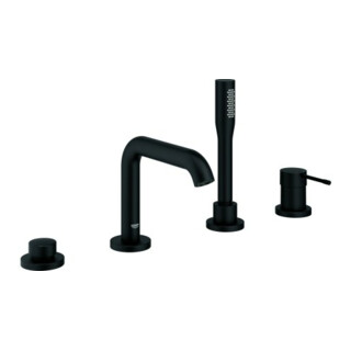 Grohe Essence 4 trous Mitigeur bain combiné noir fantôme