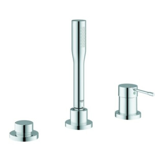 Grohe Essence combinaison baignoire 3 trous chrome, avec douchette à main