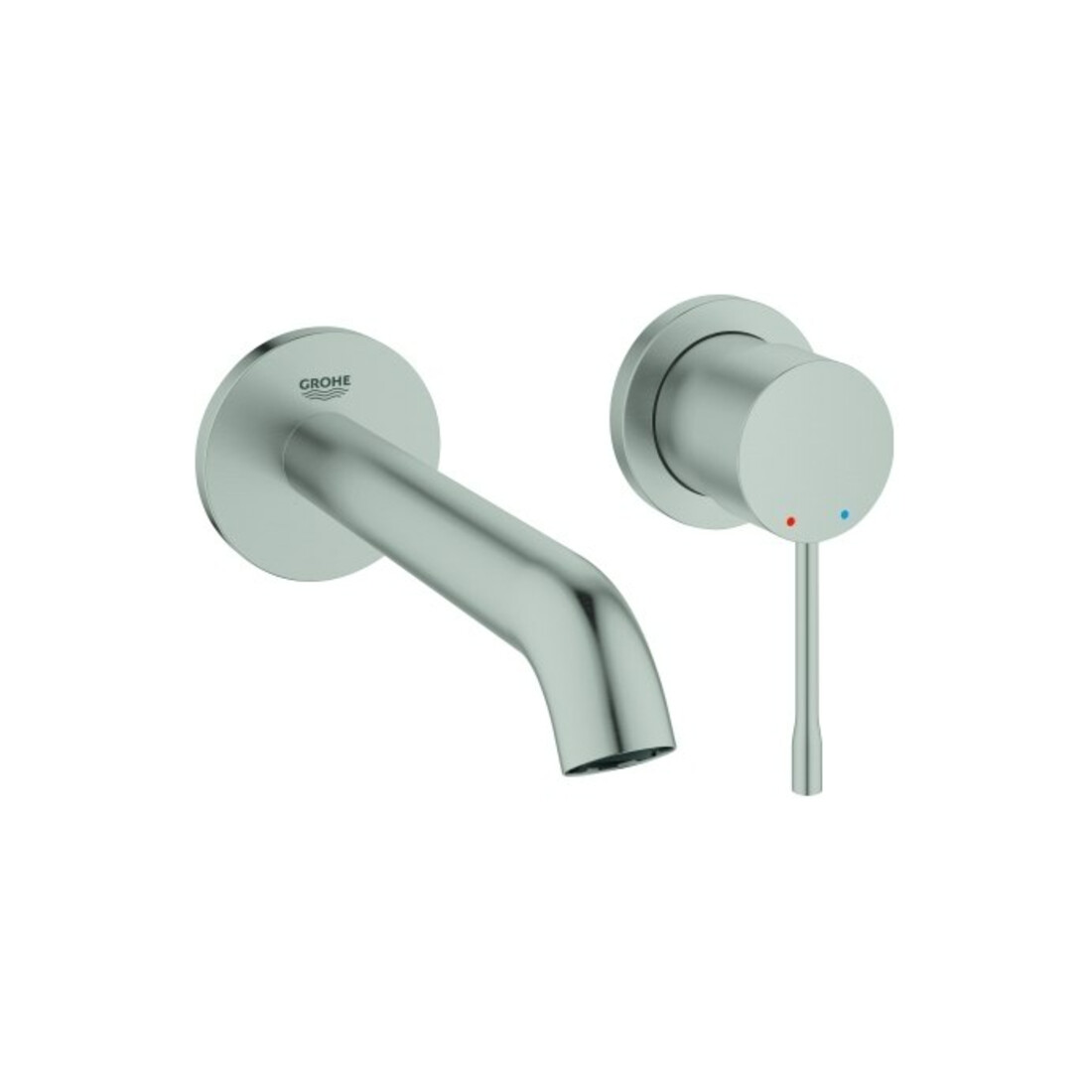 Grohe Essence Ensemble de montage prêt à l'emploi Mitigeur lavabo encastré UP-2-L, H 18,3 cm, chromé brillant