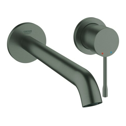 Grohe Essence Ensemble de montage prêt à l'emploi Mitigeur lavabo UP-2-L-W, A 23 cm, gris foncé