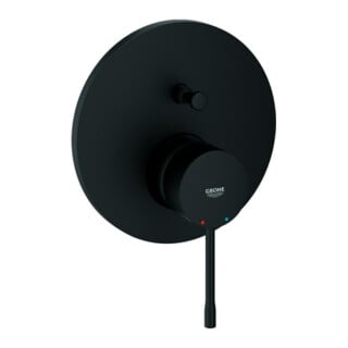 Grohe Essence Ensemble de montage prêt à poser Mitigeur baignoire encastré, noir phantom
