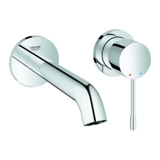 Grohe Essence Kit de montage prêt à l’emploi mitigeur lavabo encastré UP-2-L, bec 18,3 cm, chrome
