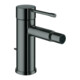 Grohe Essence Mitigeur monocommande pour bidet 1/2", avec garniture de vidage, graphite dur-1