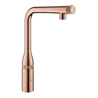 Grohe Essence SmartC Mitigeur d'évier coucher de soleil chaud, douchette extractible