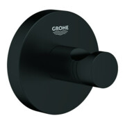 Grohe Essentials Crochet de peignoir fixation cachée, noir mat