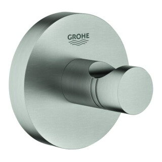 Grohe Essentials Crochet de peignoir fixation cachée, supersteel