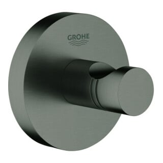 Grohe Essentials Crochet peignoir fixation murale graphite brossé