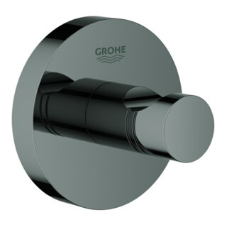 Grohe Essentials Crochet pour peignoir graphite dur, fixation cachée