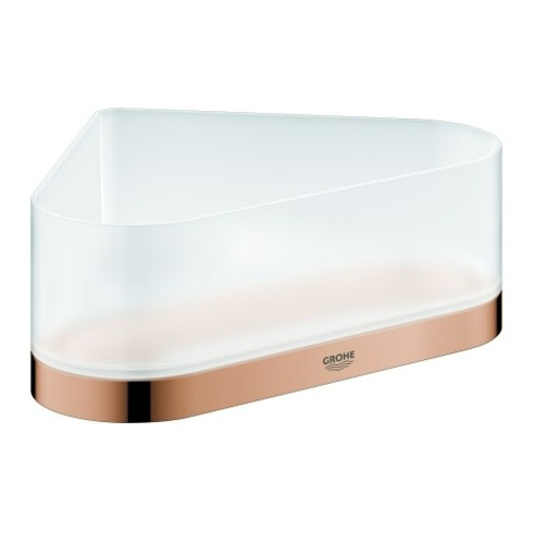 Grohe Étagère d'angle en verre Selection warm sunset, avec support