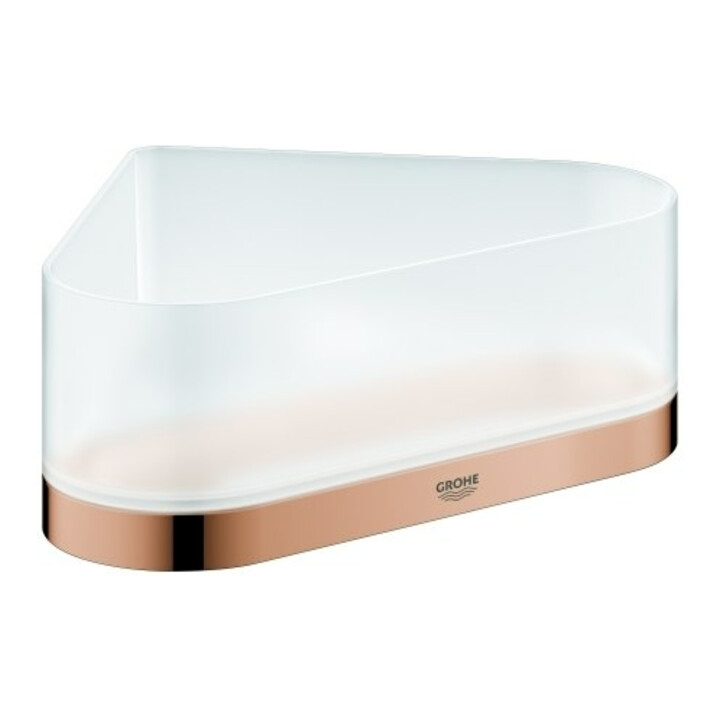Grohe Étagère d'angle en verre Selection warm sunset, avec support