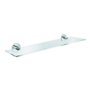 Grohe Étagère en verre Essentials 53 cm, fixation dissimulée, chrome