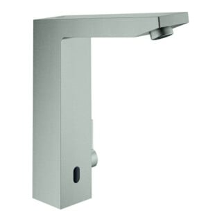 Grohe Eurocube E Robinet lavabo infrarouge superposé, mitigeur, limiteur température, 6 V