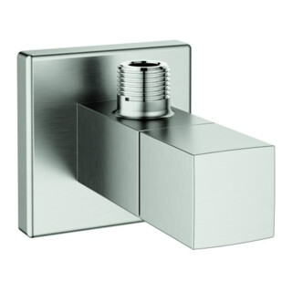 Grohe Eurocube Robinet d'angle 1/2", raccord mural 1/2", supersteel
