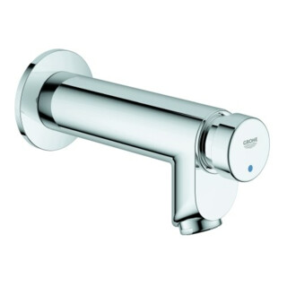 Grohe Euroeco CT Robinet mural à fermeture automatique chrome, DN 15, marquage bleu/rouge
