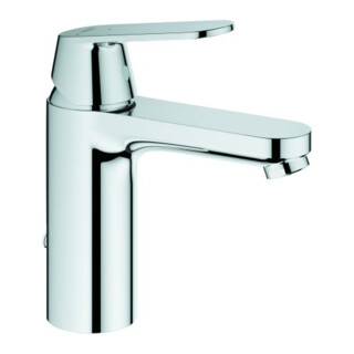 Grohe Eurosmart C Mitigeur lavabo monocommande 23397 hauteur moyenne avec chaîne chrome position froide centrale