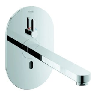 Grohe Eurosmart CE Kit de montage complet cr, Robinet lavabo infrarouge, 230 V, avec mitigeur, H 17,2 cm