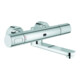 Grohe Eurosmart CE Robinet lavabo mural infrarouge Sortie 25,5 cm, chrome, Batt. 6 V, avec THM-1