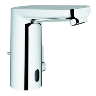 Grohe Eurosmart CE Robinet lave-mains infrarouge chrome, à piles, mitigeur et garniture de vidage