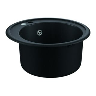 Grohe Évier encastrable composite K400 50-C 51 1.0 rond, d=51 cm, 1 cuve, granit noir