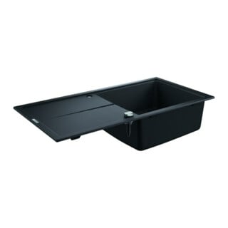 Grohe Évier encastrable composite K400 60-C 100/50 1.0 rev 100x50 cm, avec trop-plein, 1 bac, gris noir