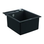 Grohe Évier encastrable composite K700 50-C 40/50 1.0 40x50cm, à poser, 1 bac, gris noir