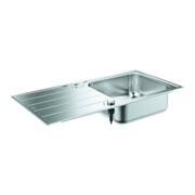 Grohe Évier encastrable K500 60-S 100/50 1.0 rev 100x50cm, avec trop-plein, 1 bac, E