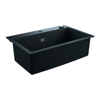 Grohe Évier encastré composite K700 80-C 78/51 1.0 78x51cm, 1 bac, granit noir