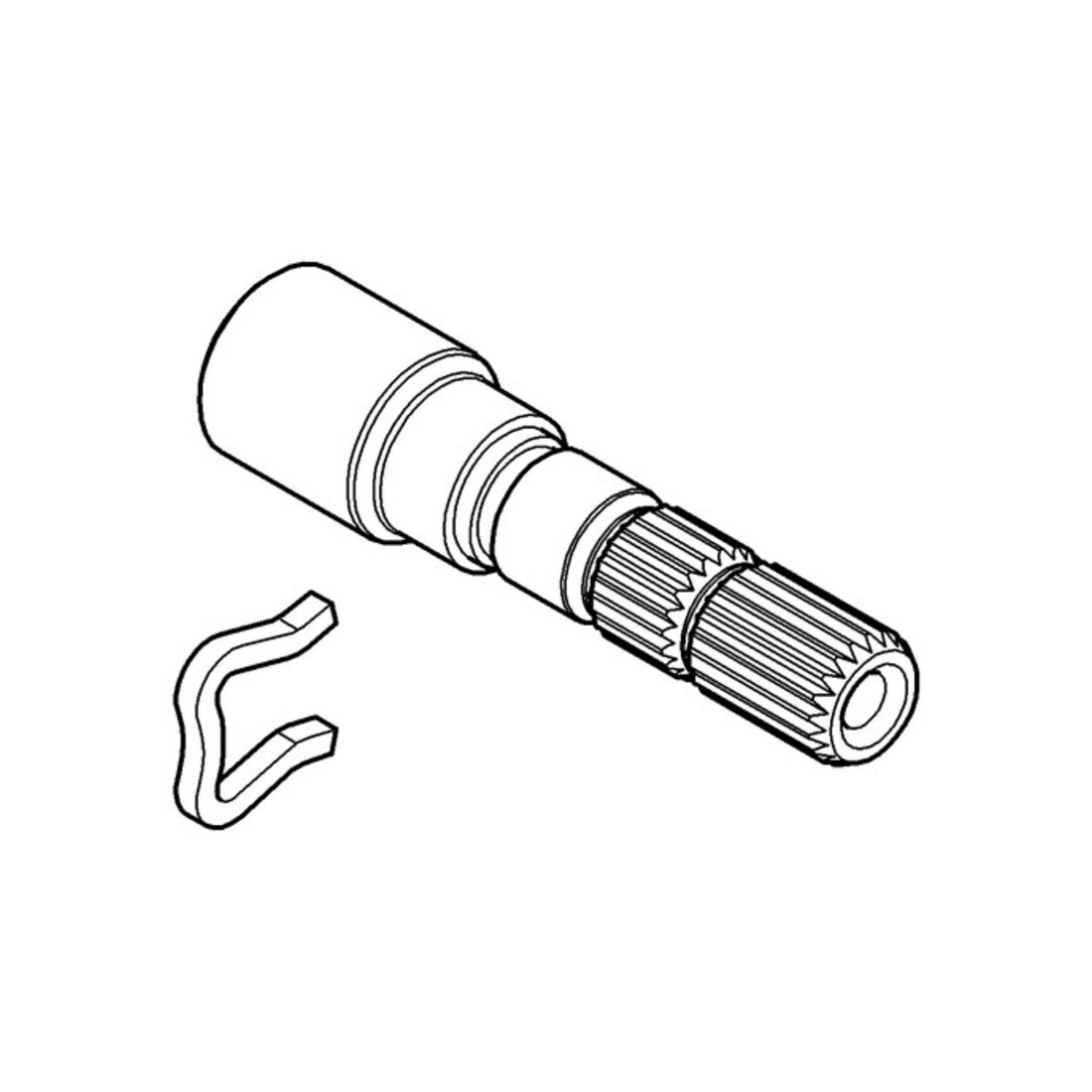 Grohe Extension de tige 45201 pour corps supérieur de valve Costa UP chromé