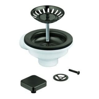 Grohe Exzenter-Ablaufgarnitur 40400 für Küchenspülen 1 Becken hard graphite geb.