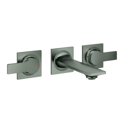 Grohe Fertigmontageset Allure UP-3-Loch-Waschtischarmatur, 1/2", A 15cm, Wd, h gr ge