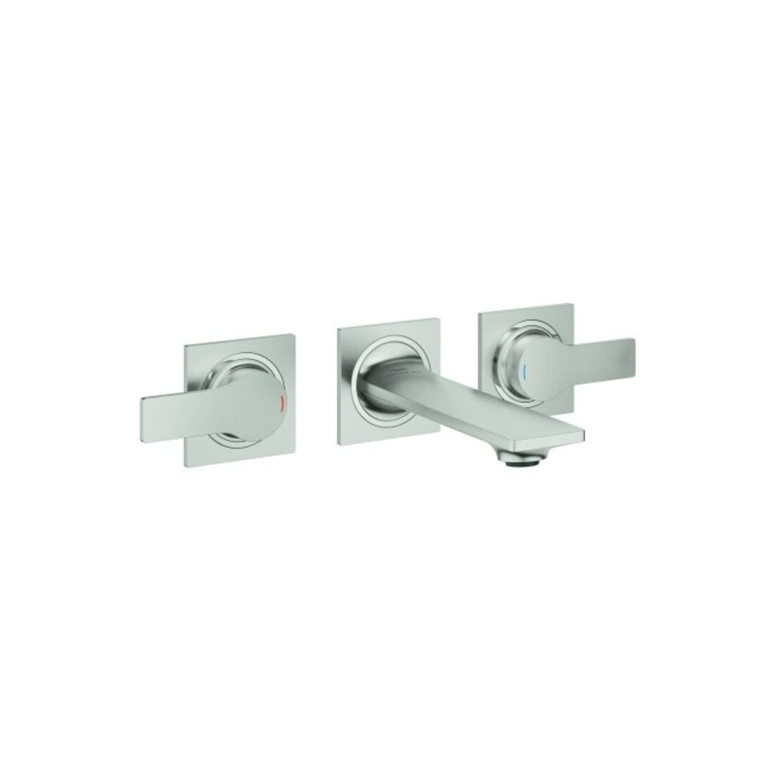 Grohe Fertigmontageset Allure UP-3-Loch-Waschtischarmatur, 1/2", A 15cm, Wd, sst