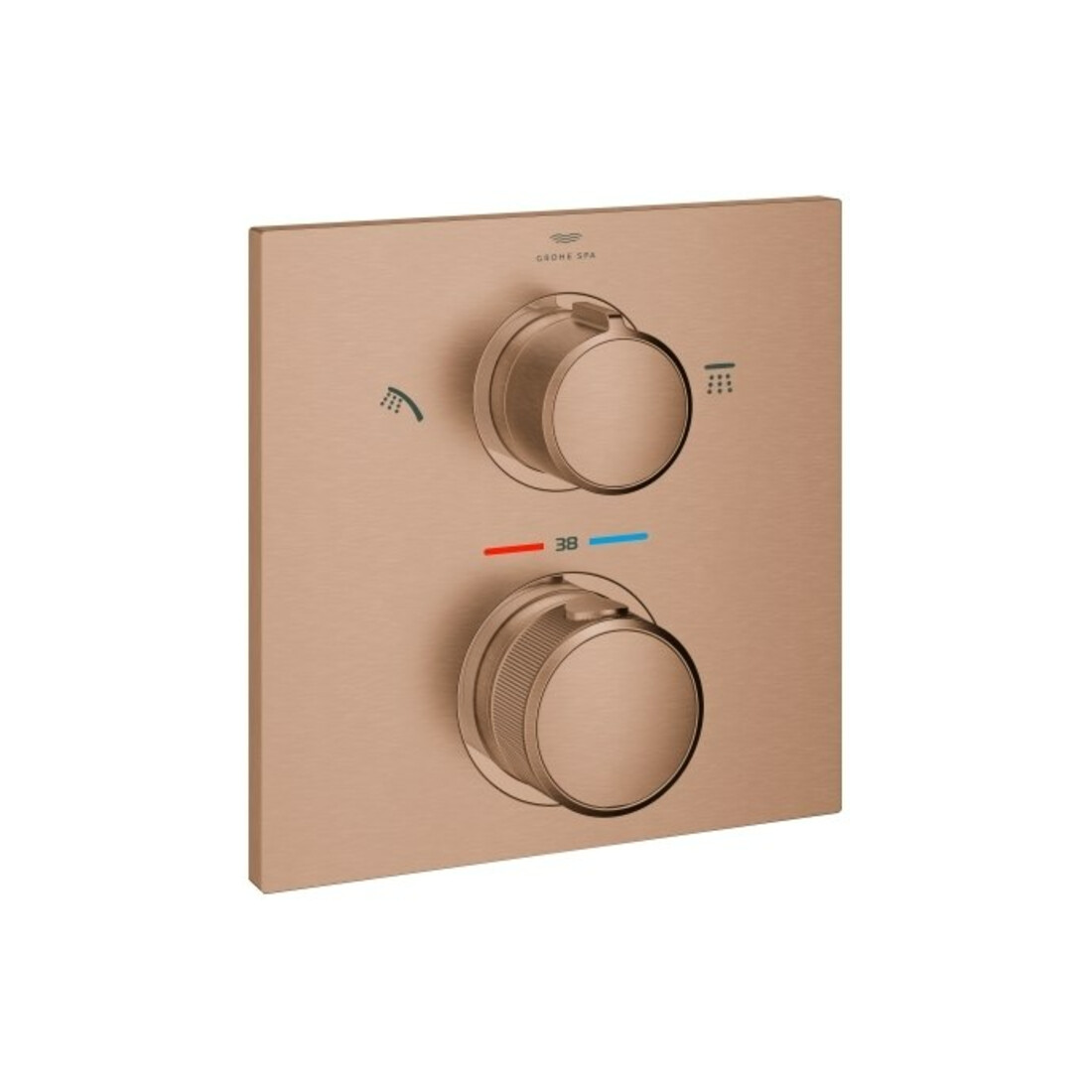 Grohe Fertigmontageset Allure UP-Br-THM, m i 2-W.-Umstg., w. suns geb.