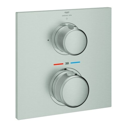 Grohe Fertigmontageset Allure UP-THM, mit 1 Absperrventil, supersteel
