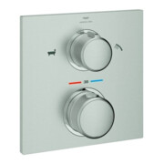 Grohe Fertigmontageset Allure UP-Wannen-Thermostat, 2-W.-Umstg., supersteel