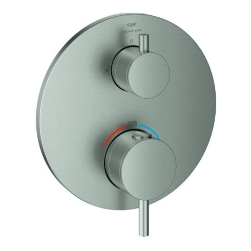 Grohe Fertigmontageset Atrio UP-THM, mit 1 Absperrventil, supersteel