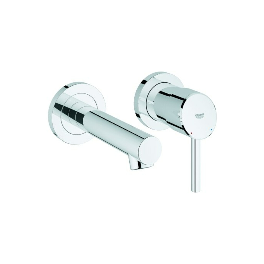 Grohe Fertigmontageset Concetto UP-2-Loch-Waschtischarmatur, Ausl. 14,7cm, ch