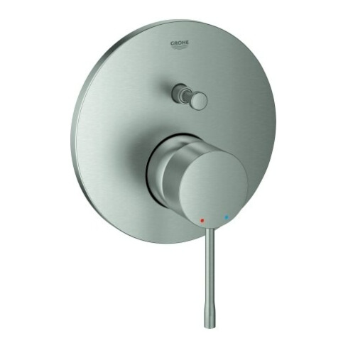 Grohe Fertigmontageset Essence supersteel, für Wannen-Einhandmischer